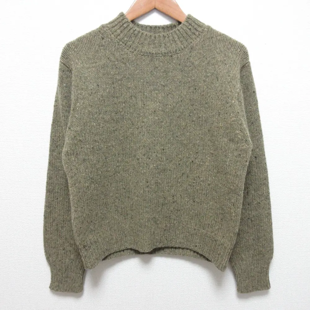 24AW MHL. マーガレットハウエル DONEGAL MERINO 長袖 ニットセーター サイズ2 カーキ