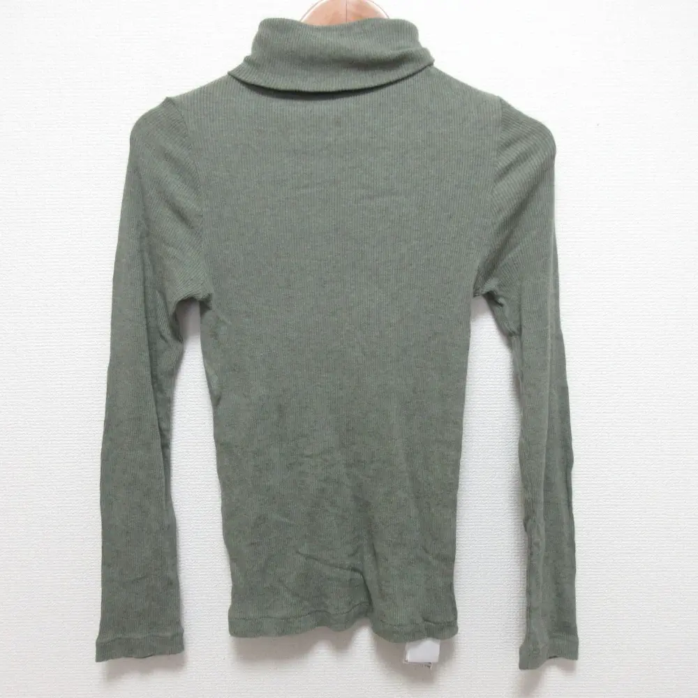 24AW MARGARET HOWELL マーガレットハウエル COTTON YAK RIB JERSEY ハイネック カットソー サイズF カーキ