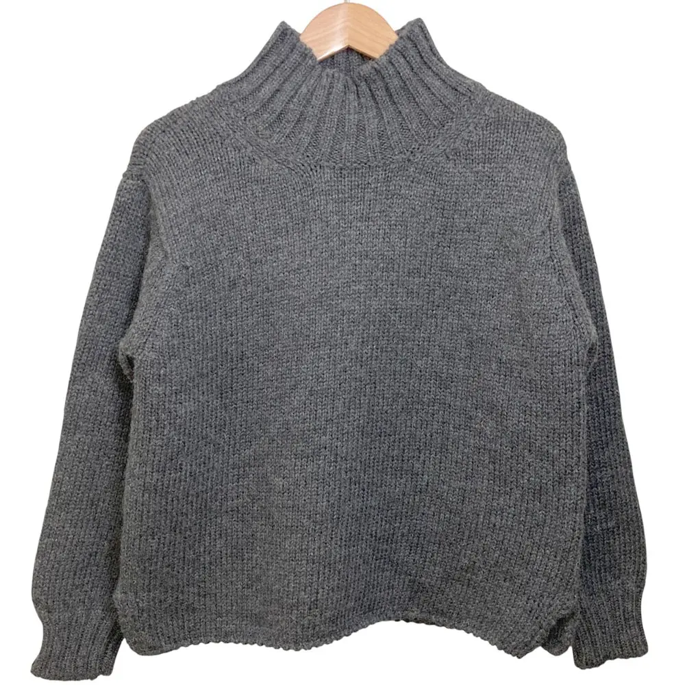 MHL. マーガレットハウエル ハイネック ウール ニット セーター サイズ2 グレー
