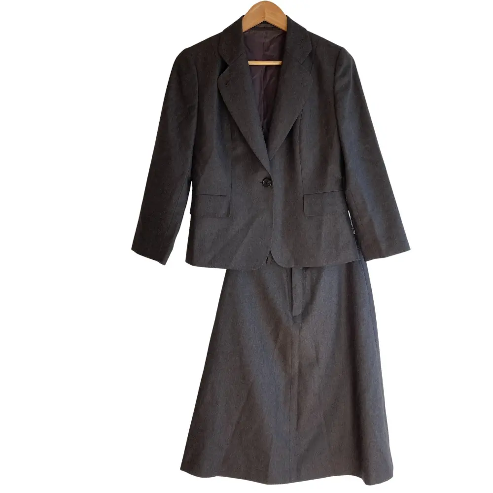 MARGARET HOWELL マーガレットハウエル テーラードジャケット スカート スーツ セットアップ 上3 下2 グレー