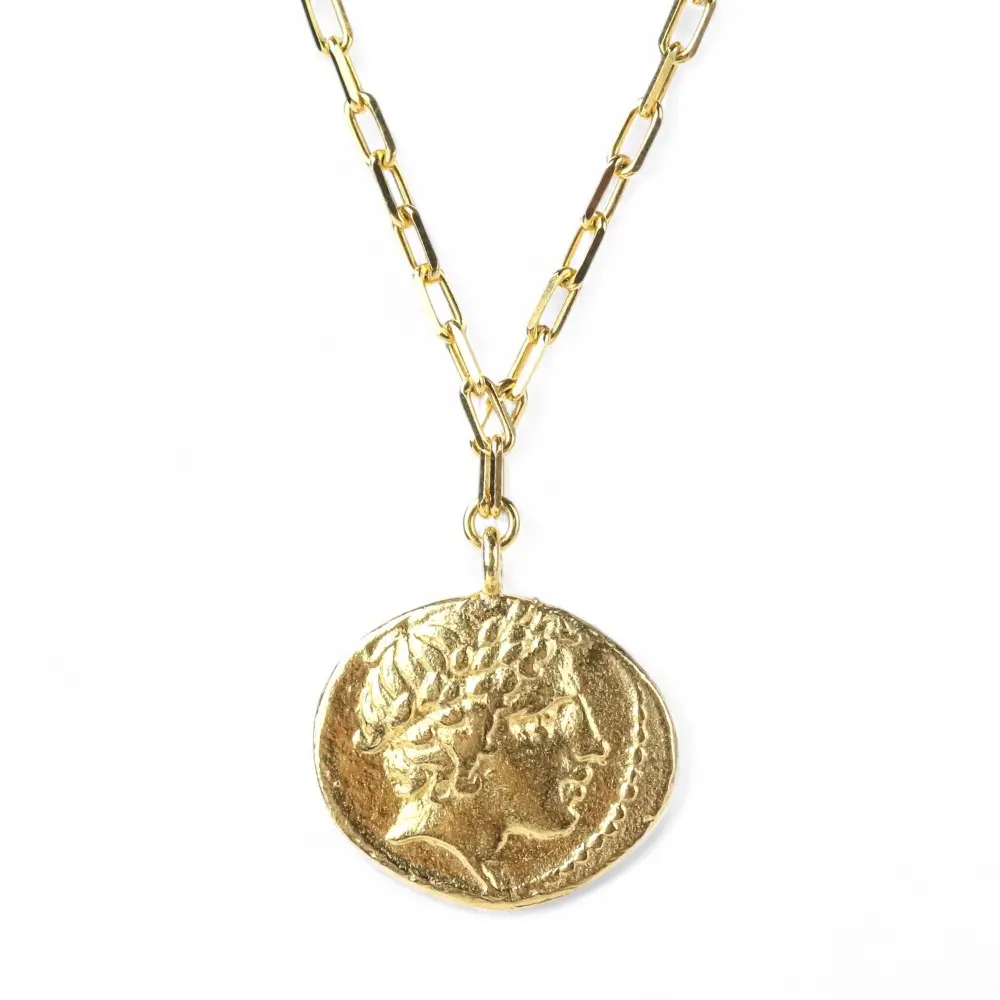 MARIHA マリハ ノーブル別注 Ancient Memories Apollo アポロ スタッドチェーン45cm シルバー925 ゴールドカラー