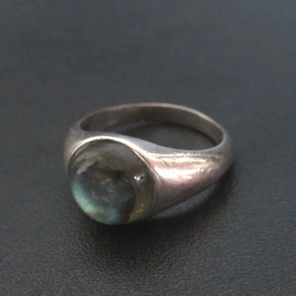 MARIHA マリハ Signature Collection 925SV ラブラドライト ストーン リング 指輪 ラウンド S 12号 シルバー