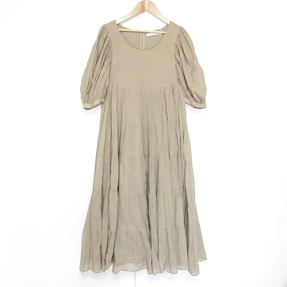 MARIHA マリハ ベビードールのドレス ティアードワンピース サイズ36 ベージュ