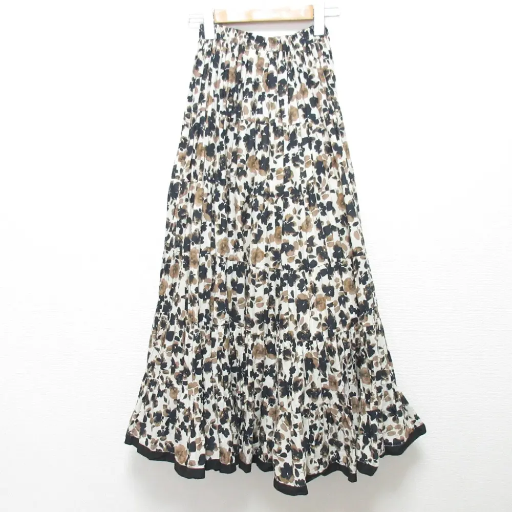 MARIHA マリハ 草原の虹のスカート 3212234102 サイズ36 ブラウン