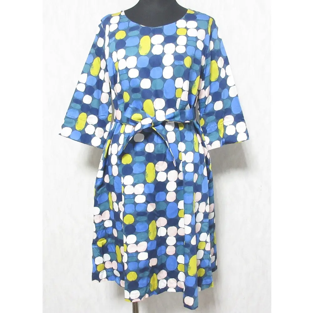 marimekko マリメッコ 水玉プリント ハーフスリーブ ワンピース 36 マルチカラー
