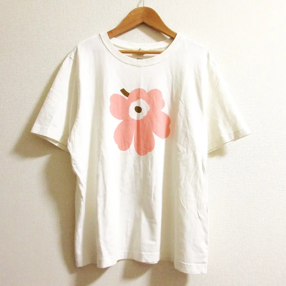 marimekko マリメッコ ウニッコ 半袖 Tシャツ カットソー 52234-1-92107 サイズM ホワイト