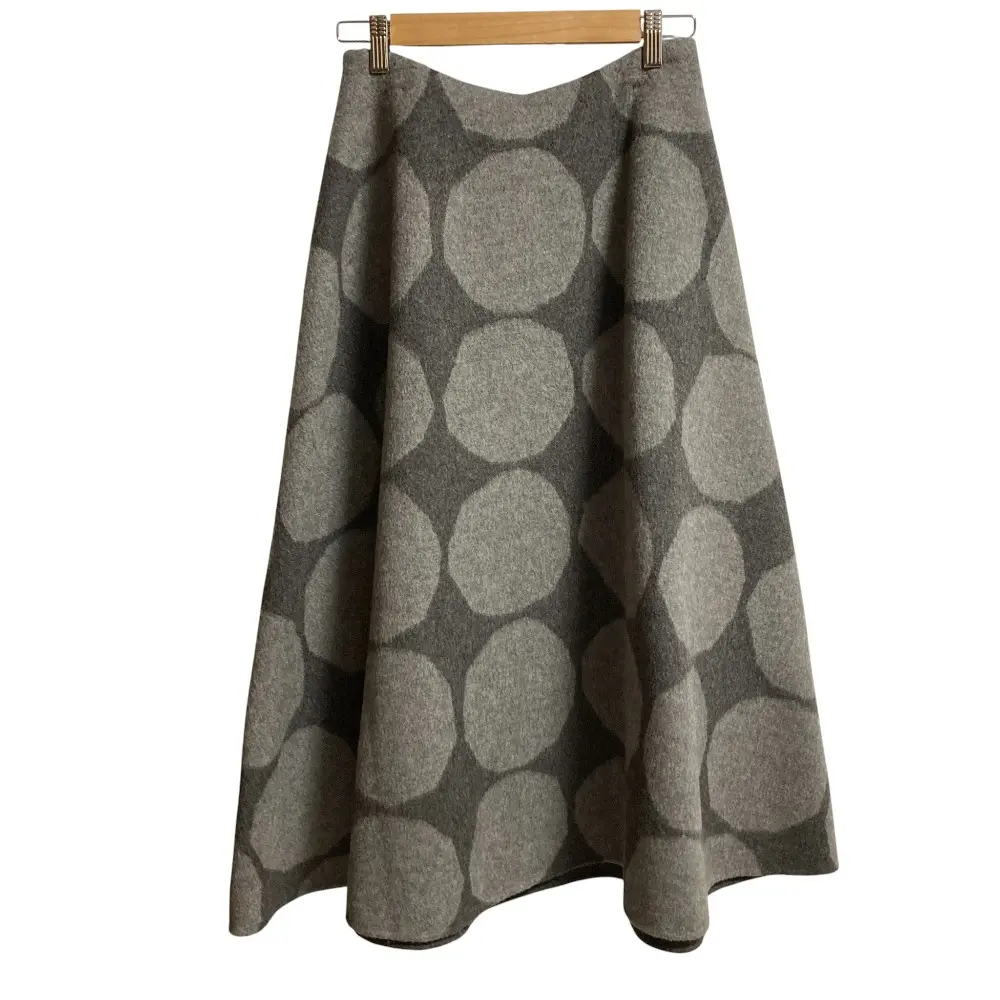 marimekko マリメッコ ウールフレアスカート サイズ36 グレー