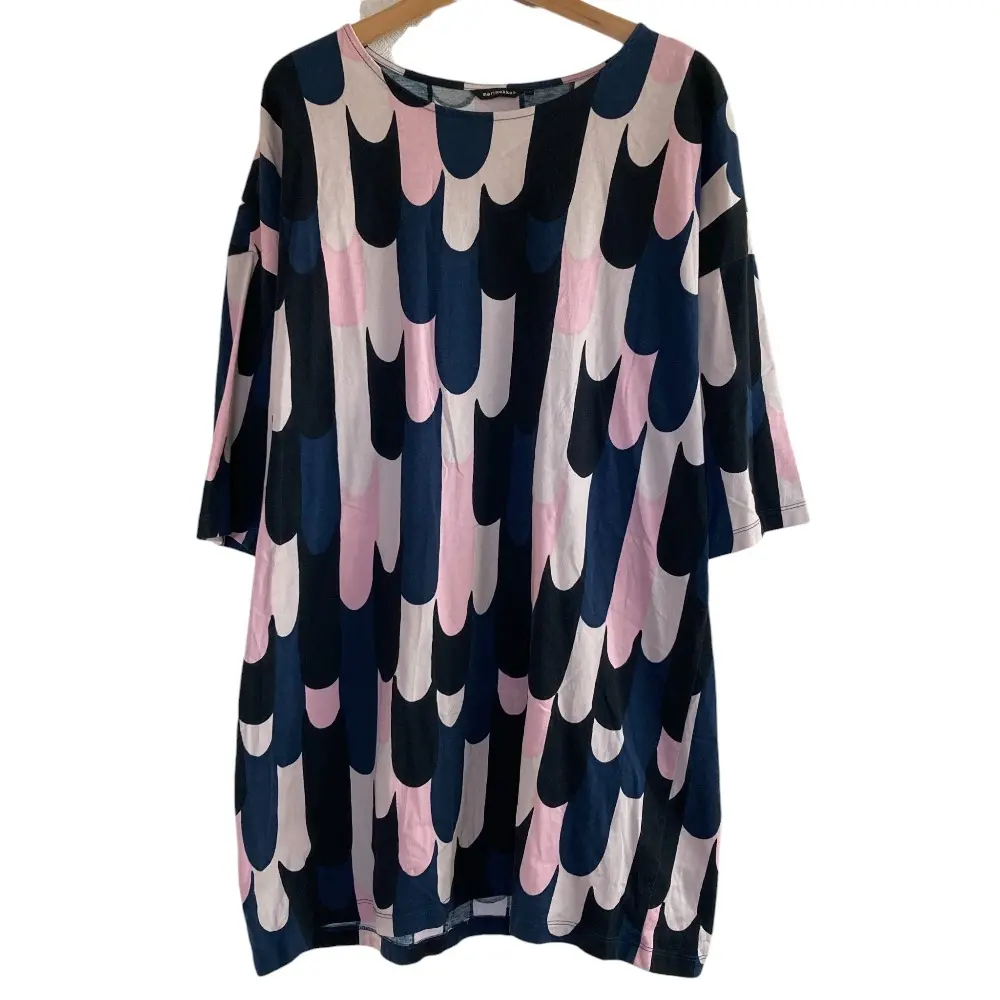 marimekko マリメッコ Ritari リタリ カットソー チュニック ワンピース 52173-1-44768 S マルチカラー