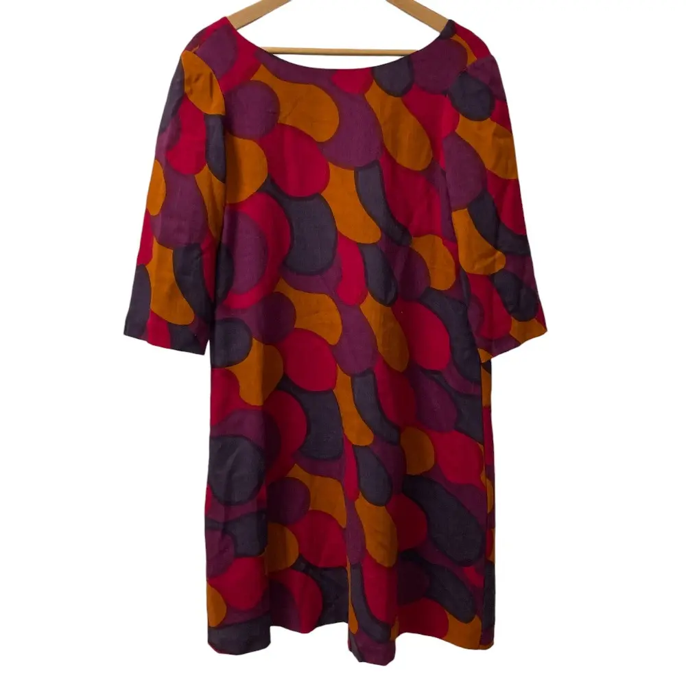 marimekko マリメッコ タイフーニ ウール ワンピース サイズ36 マルチカラー