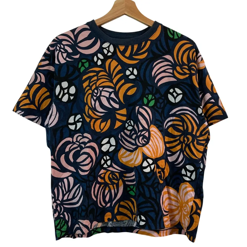 Marimekko マリメッコ トルスタイ フラワープリント カットソー サイズM マルチカラー