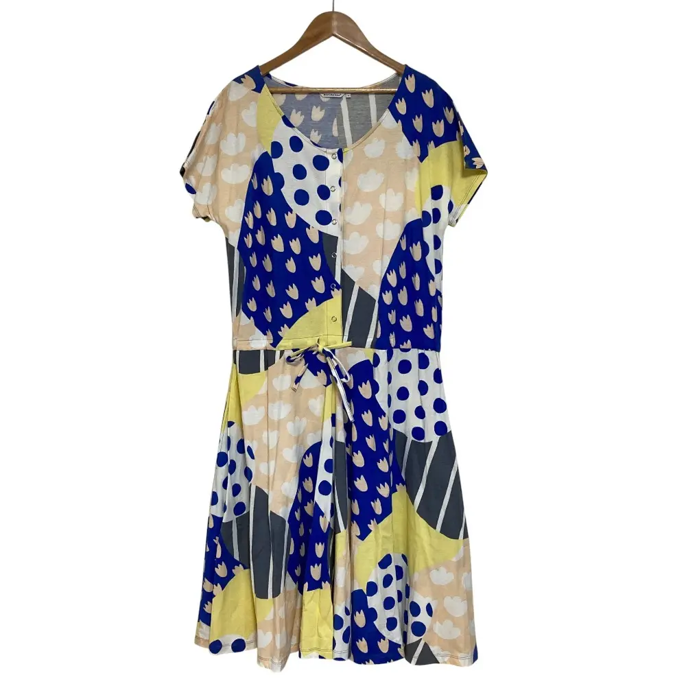 Marimekko マリメッコ APILA ブラウジング ワンピース サイズM マルチカラー