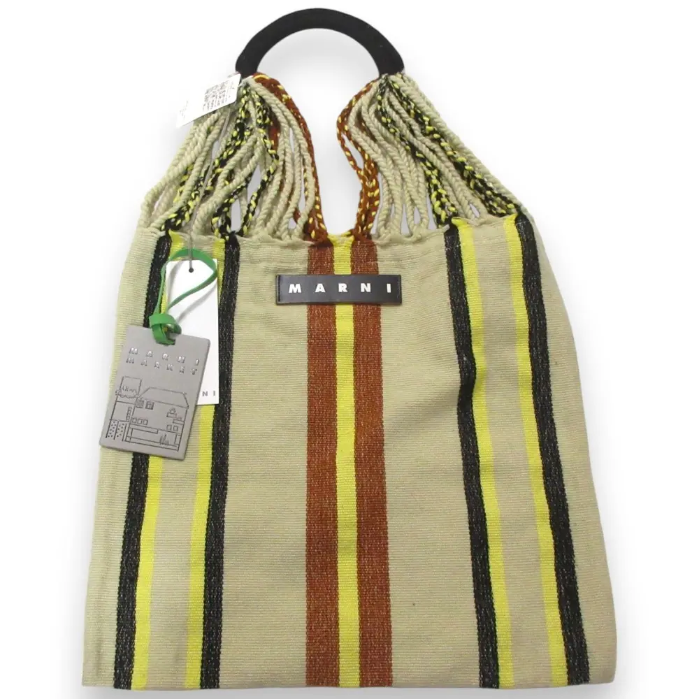 MARNI MARKET マルニ マーケット ハンモックバッグ トートバッグ ハンドバッグ SHMH0009A0 ベージュ系マルチカラー