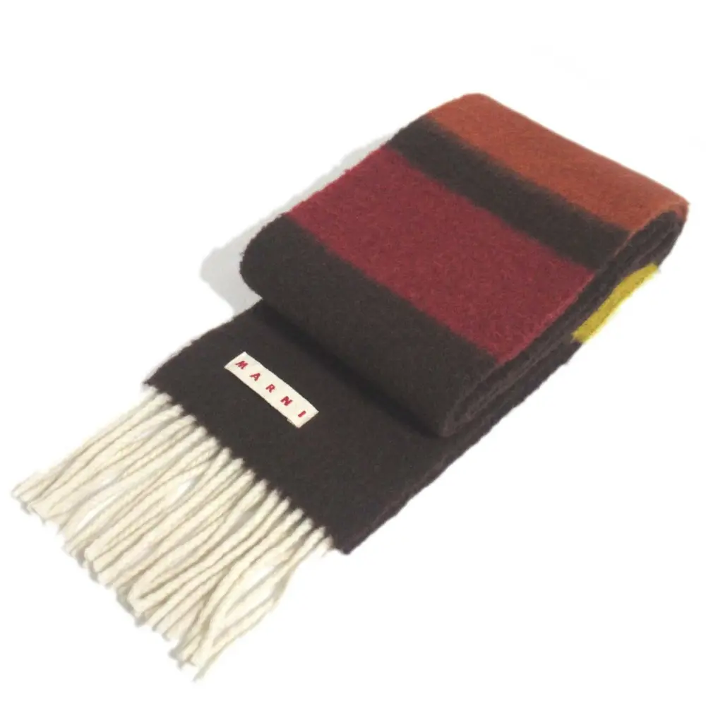 MARNI マルニ 配色 フリンジ マフラー マルチカラー