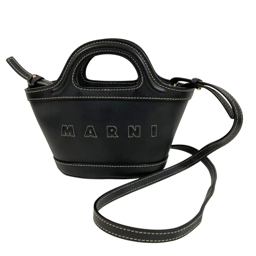 MARNI マルニ TROPICALIA MICRO BAG ミニ 2WAY ショルダーバッグ ブラック