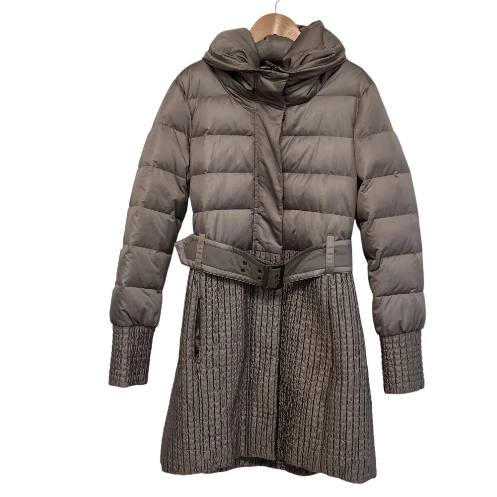 MAX&Co マックスアンドコー フーディ キルテッドコート 42 グレージュ