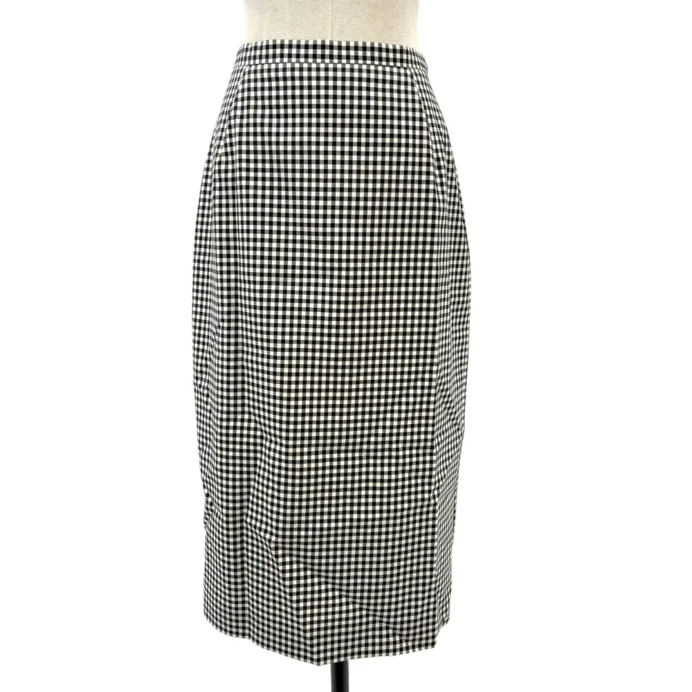 MaxMara STUDIO マックスマーラ ストゥーディオ ギンガムチェック ロングスカート サイズ36 ブラック×ホワイトの買取実績【2025年1月買取】