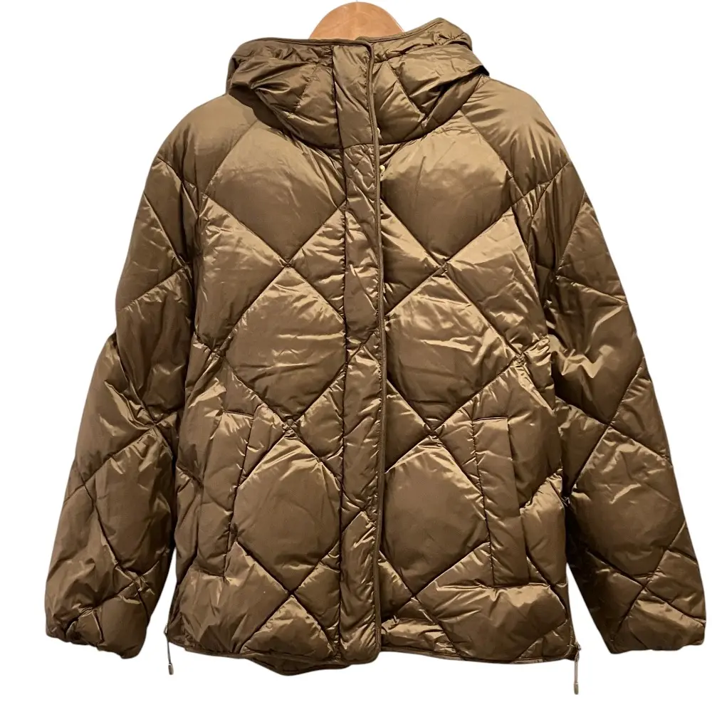 Max Mara The Cube マックスマーラ ザキューブ フーデッドダウンジャケット 36 ブラウン