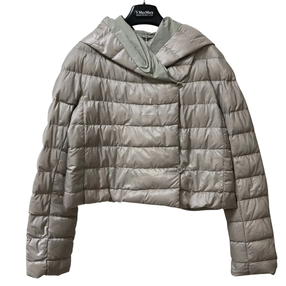 Max Mara The Cube マックスマーラ ザキューブ リバーシブル ショートダウンジャケット サイズ42 グレー