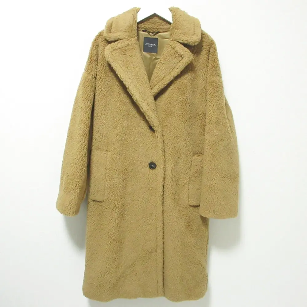 Weekend Max Mara ウィークエンドマックスマーラ PALATO ボアコート チェスターコート 501611036 40サイズ キャメル
