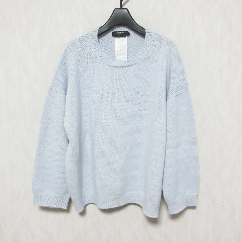 WEEK END MaxMara ウィークエンドマックスマーラ シルク×カシミヤブレンド 長袖 ニット セーター M ライトブルーの買取実績【2024年9月買取】