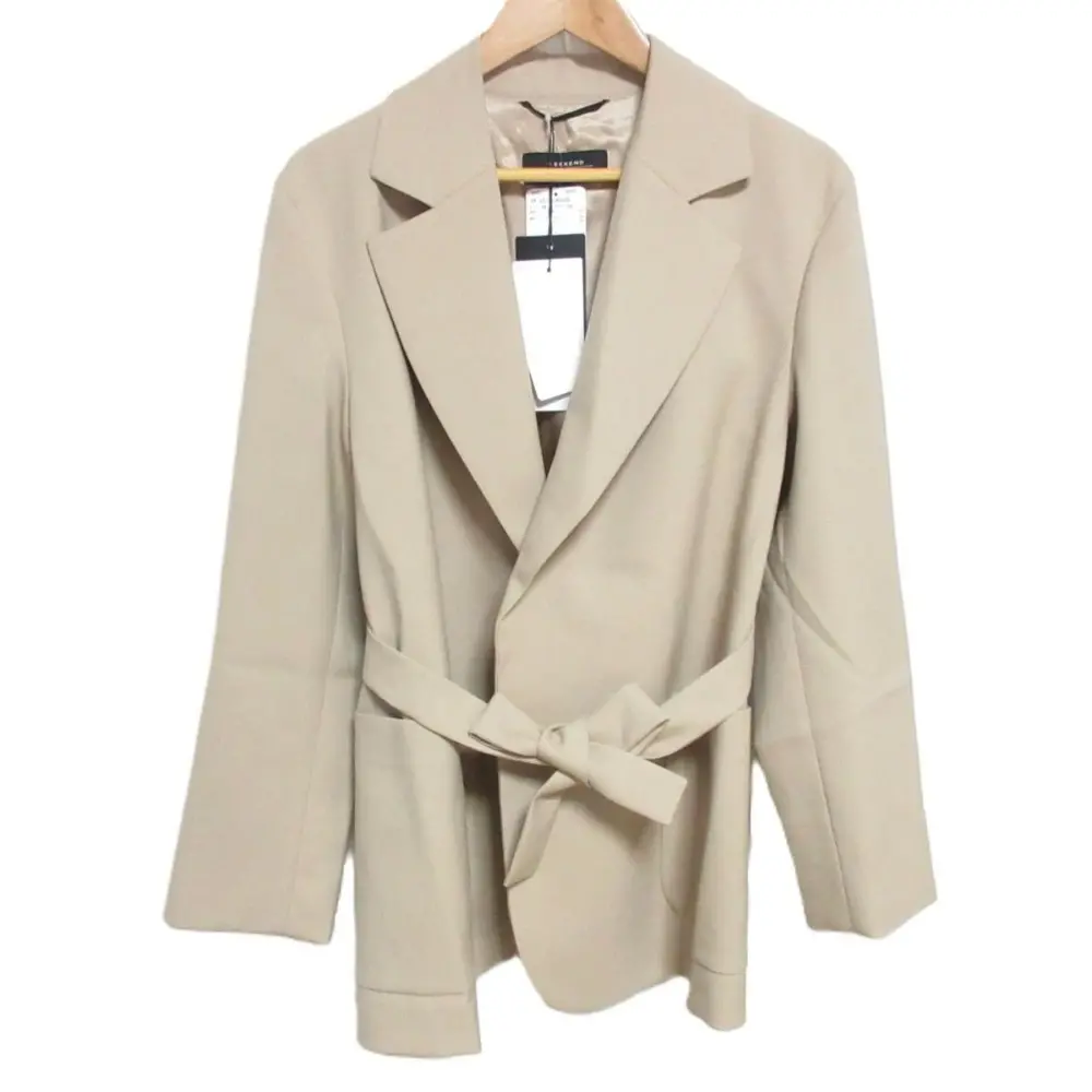 23AW Weekend Max Mara ウィークエンドマックスマーラ MILORD ミロード ベルテッド ウールジャケット コート 34 ベージュ