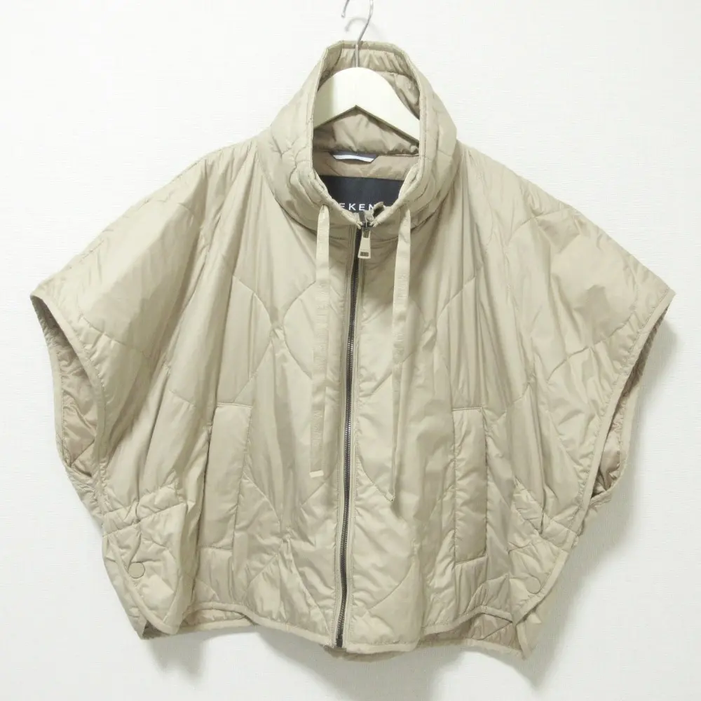 クリーニング済 22AW Weekend Max Mara ウィークエンドマックスマーラ LUXEPAD パデッドポンチョ ジャケット L ベージュ