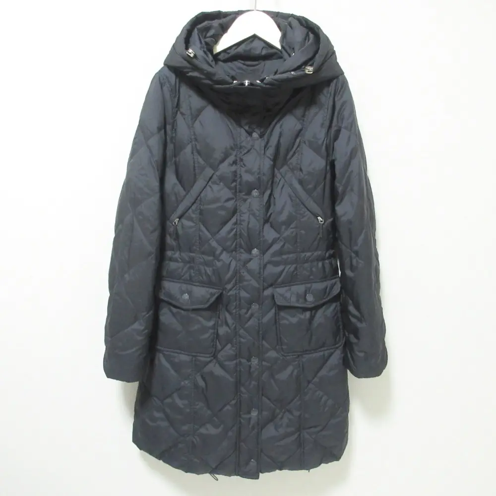 Weekend Max Mara ウィークエンドマックスマーラ キルティング ロングダウンジャケット ダウンコート 40 ネイビー