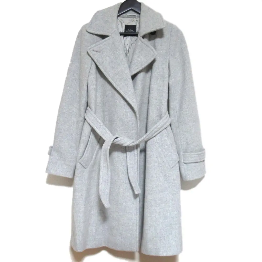 WEEKEND Max Mara マックスマーラウィークエンドライン バージンウール ラップコート サイズF38 グレー