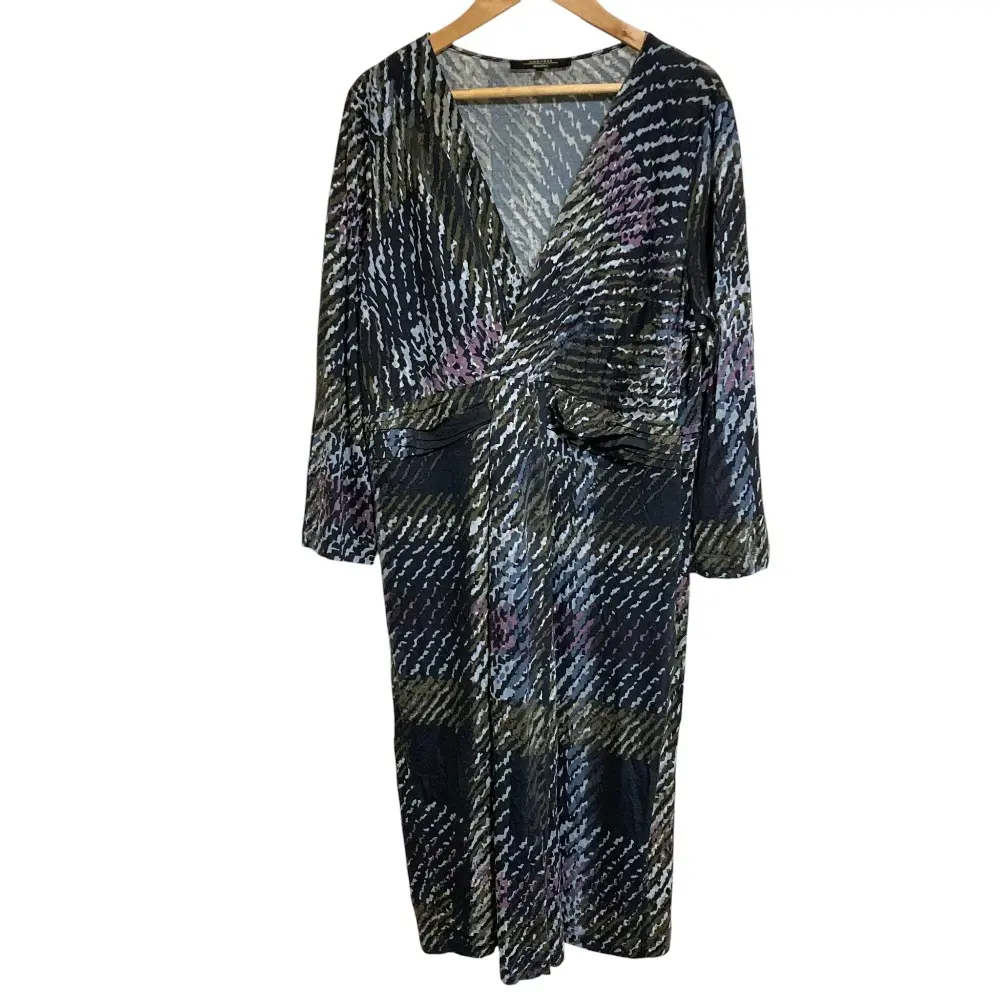 Max Mara Weekend マックスマーラウィークエンド カシュクールワンピース L マルチカラー