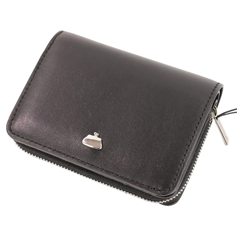 25SS Weekend Max Mara ウィークエンド マックスマーラ FLORES レザーコンパクトウォレット 財布 2525716014 ブラックの買取実績【2025年10月買取】