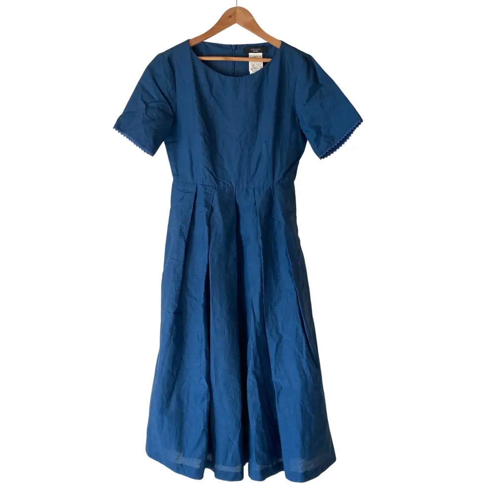 Weekend Max Mara ウィークエンドマックスマーラ ショートスリーブ ロングワンピース 36 ブルー