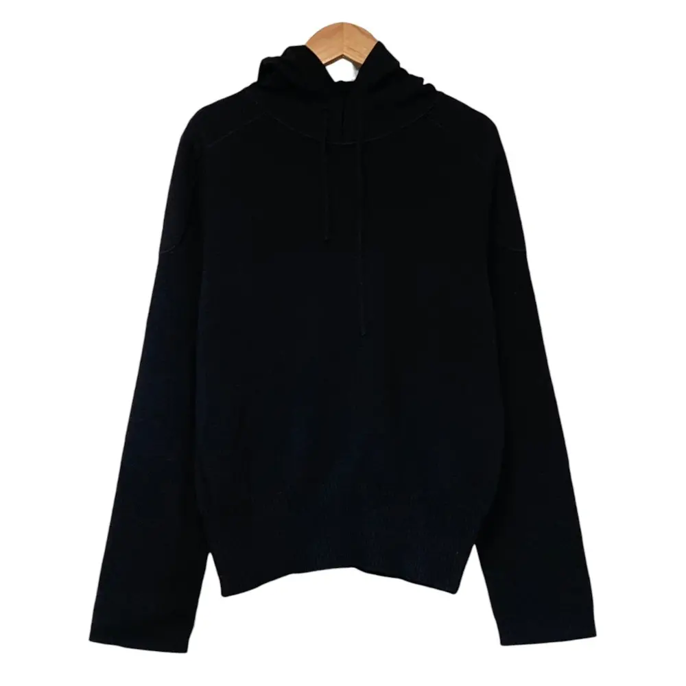 WEEKEND Max Mara ウィークエンドマックスマーラ ウール ニット パーカー フーディ M ブラック