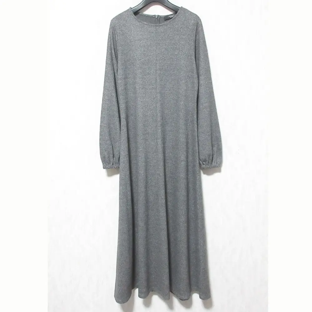 24AW WEEKEND Max Mara ウィークエンドマックスマーラ ヘリンボーン ジャージー ジャカード ドレス ワンピース S グレー