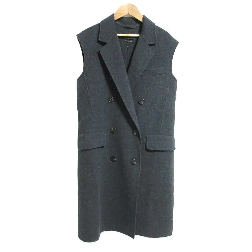 Weekend Max Mara ウィークエンドマックスマーラ ダブルブレスト ノースリーブリバーコート サイズ38 グレー