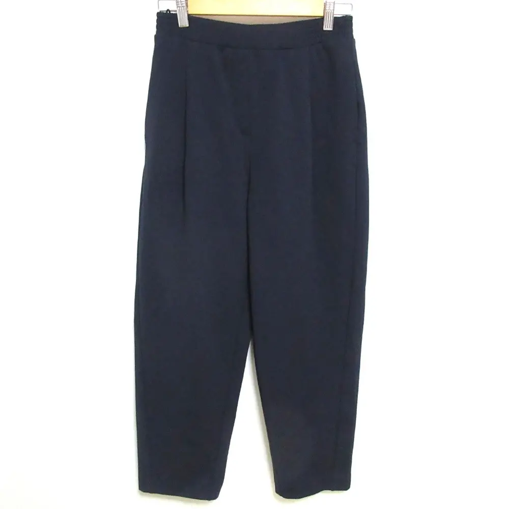 Max Mara LEISURE マックスマーラレジャー ストレッチ イージーウエスト テーパードパンツ ネイビー