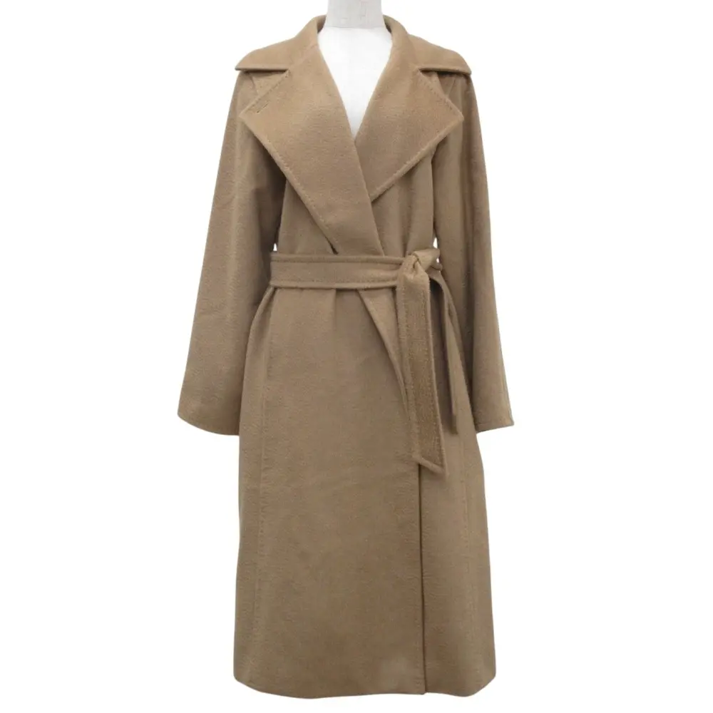 21AW Max Mara マックスマーラ MANUELA マニュエラ キャメル100％ ベルテッドコート アイコンコート 101614136 サイズI36 キャメル