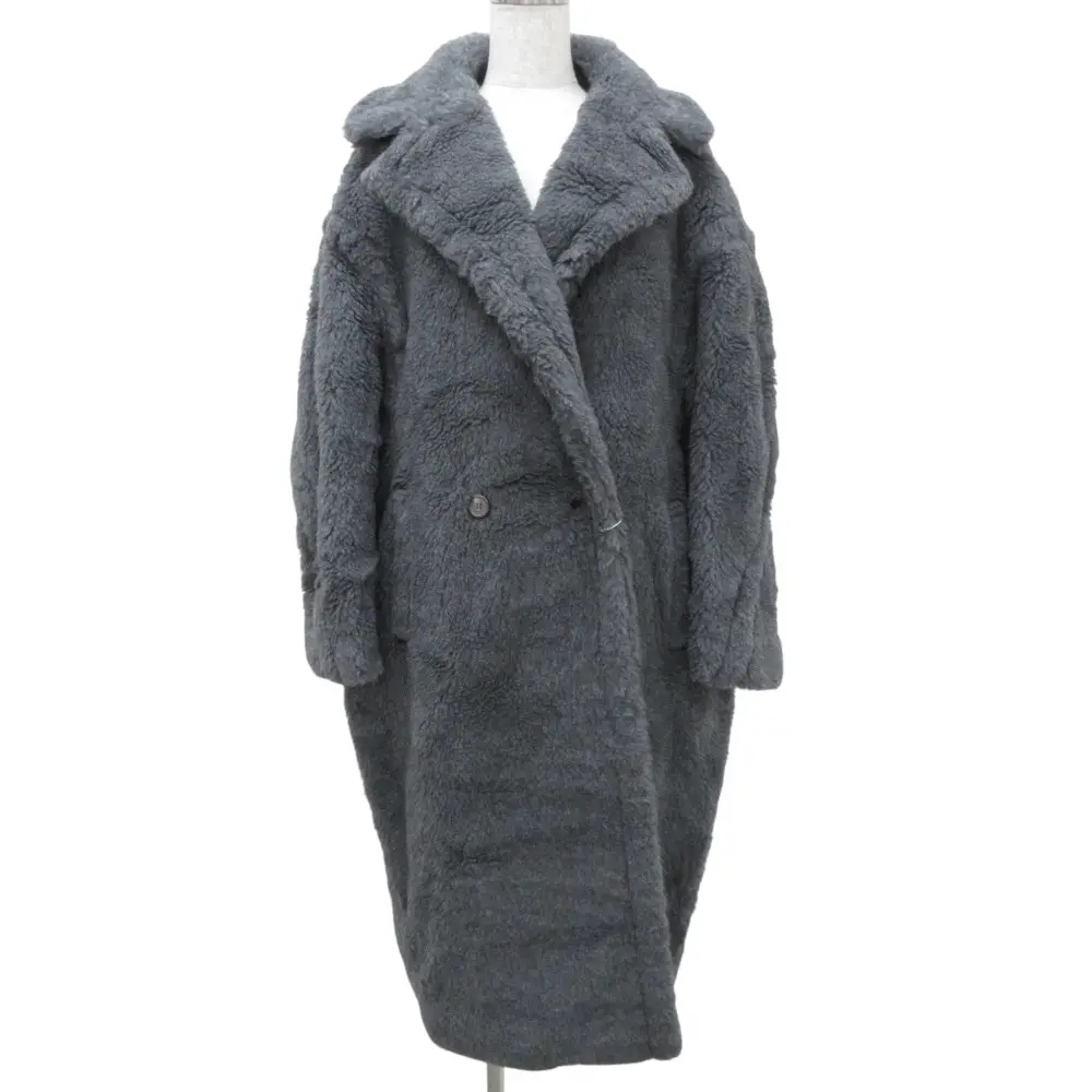 22AW Max Mara マックスマーラ アルパカ テディベア アイコンコート TEDDY1 ロングコート S グレー