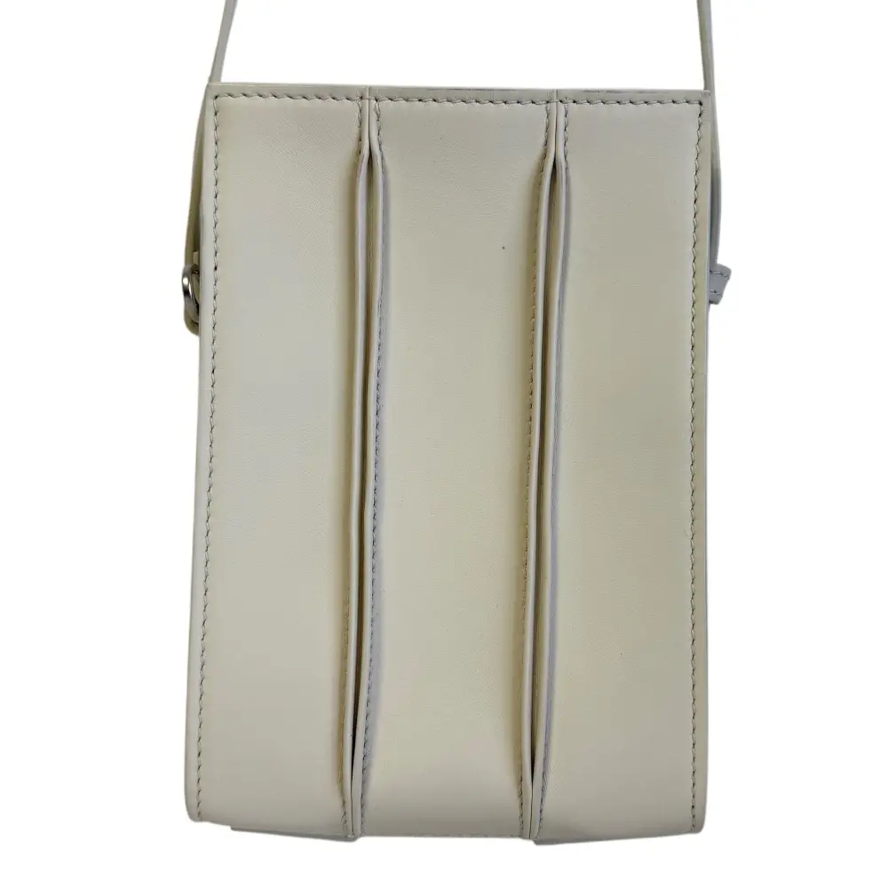 MaxMara マックスマーラ ホイットニーナノ レザー ショルダーバッグ アイボリー