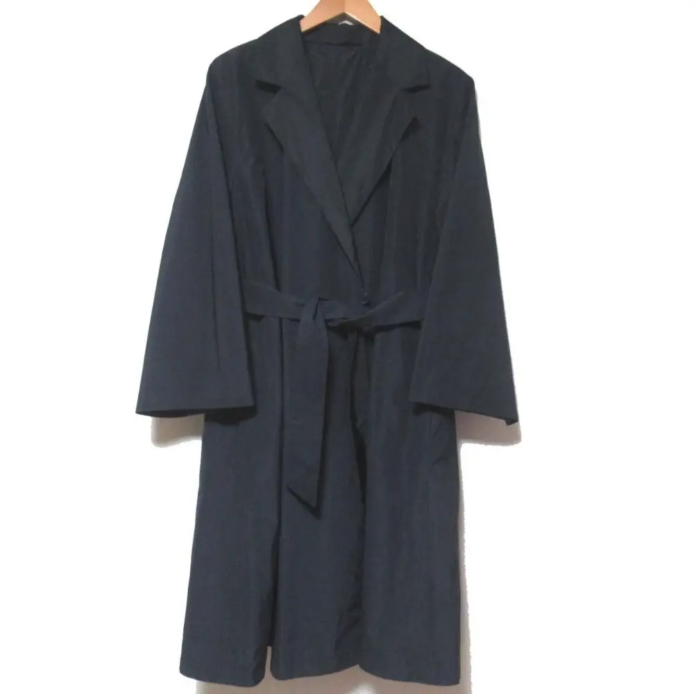 19SS MaxMara マックスマーラ リバーシブル ダブルフェイス ベルテッド コート F34サイズ ネイビー