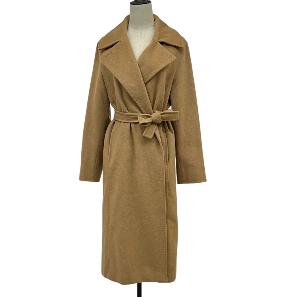 Max Mara マックスマーラ マニュエラ キャメル100% アイコンコート ベルテッドコート 10161073 40 ベージュ