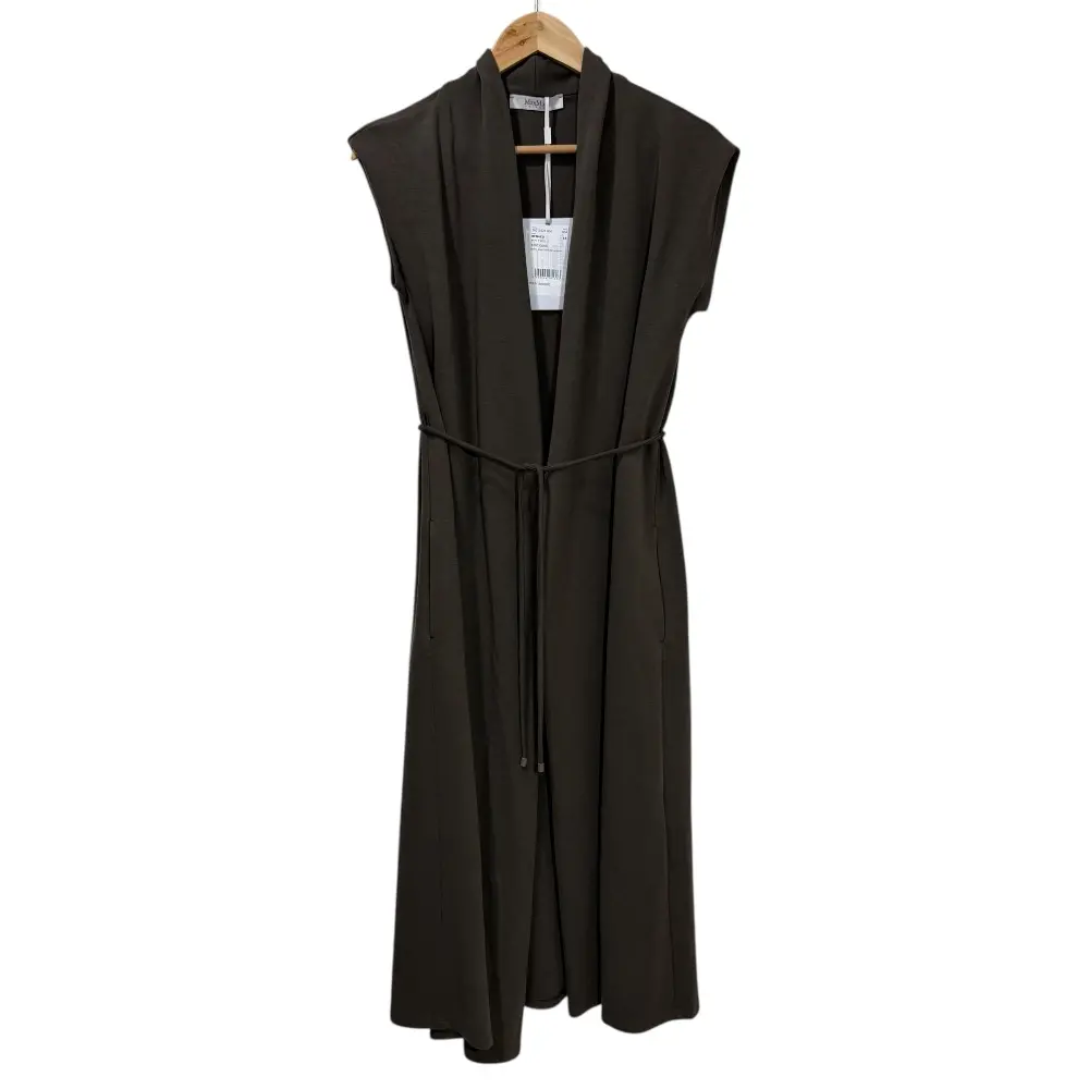 22SS MaxMara LEISURE マックスマーラ フレンチスレーブ カシュクール ロングワンピース XS カーキ