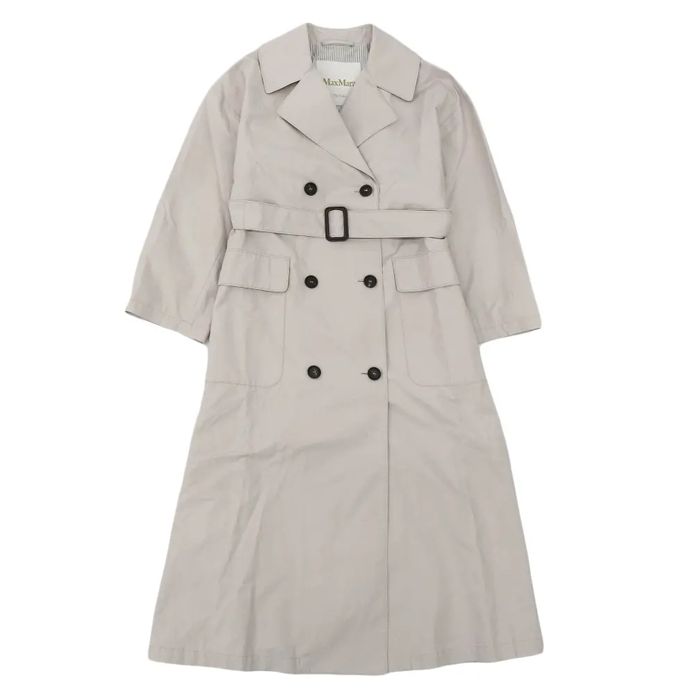 23SS Max Mara マックスマーラ ザキューブ 撥水コットンツイル トレンチコート 23902105376 サイズ34 ベージュの買取実績【2025年2月買取】