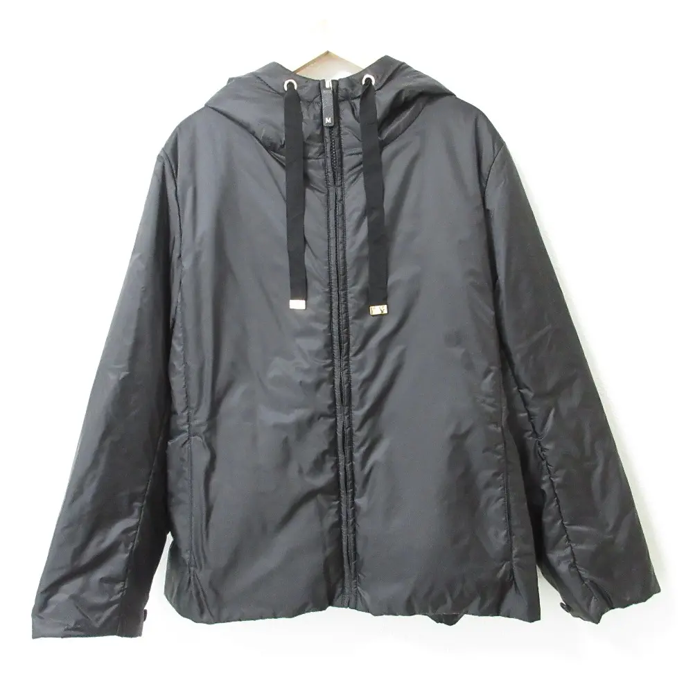 24AW Max Mara マックスマーラ the cube GREENH パデッド フーディーコート ジャケット サイズ40 ブラック 