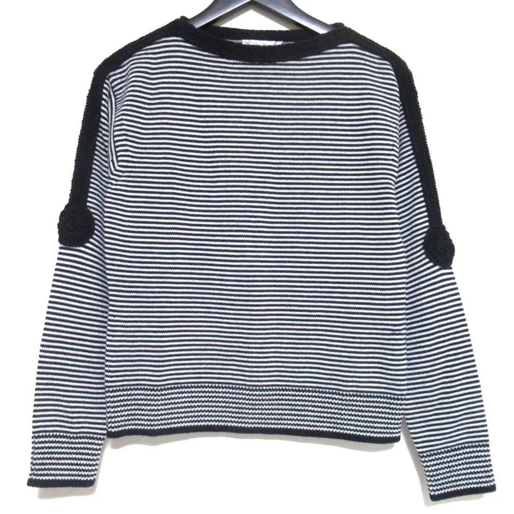 Max Mara マックスマーラ ボーダー柄 長袖 ニット セーター ネイビー×ホワイト