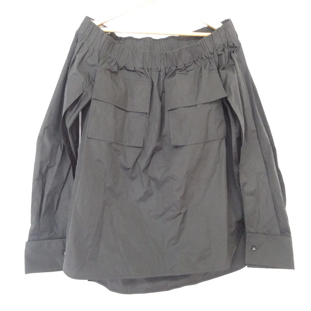 Max Mara マックスマーラ シルクブレンド オフショルダーブラウス 111137186 サイズ38 ブラック