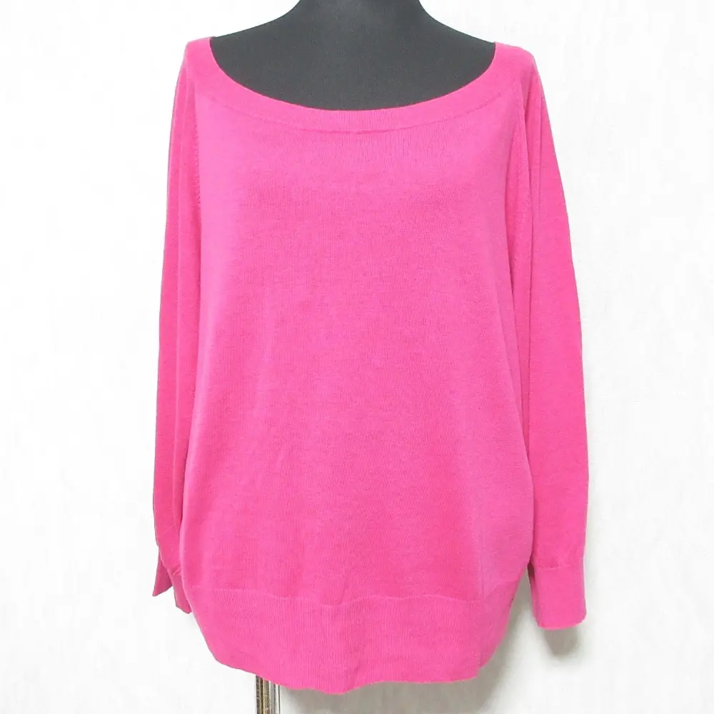 Max Mara マックスマーラ シルクリネン サマーニットカットソー サイズL ピンク