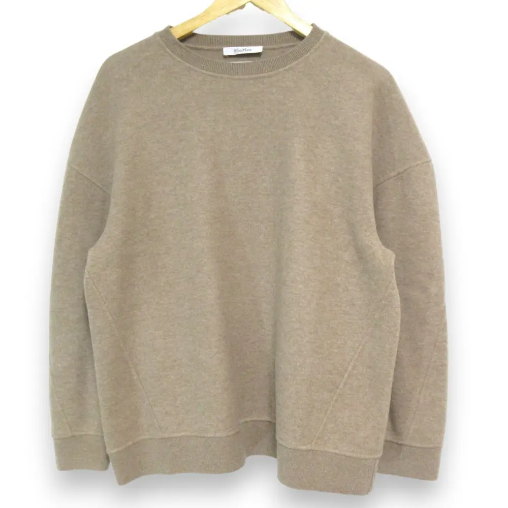 24AW MaxMara マックスマーラ  ELVIRA クルーネック スウェット トレーナー サイズS ベージュ