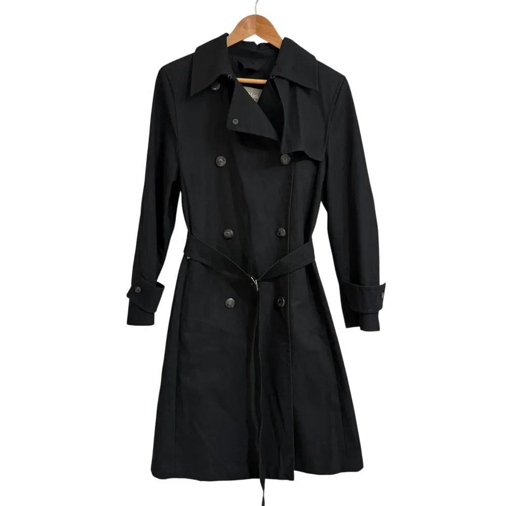 Max Mara RAINWEAR マックスマーラ ベルテッド トレンチコート 42 ブラック
