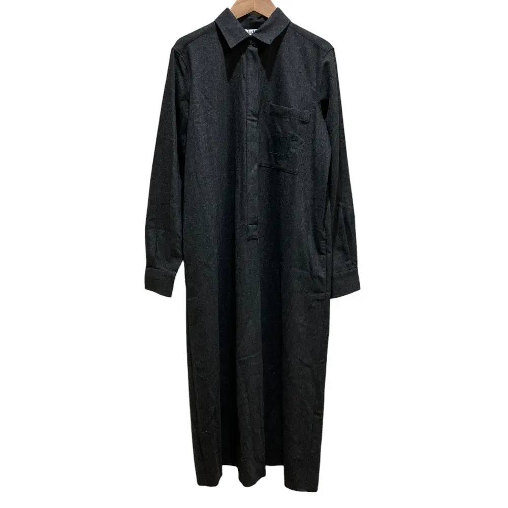 Max Mara マックスマーラ ベルト付き カシミヤブレンド ウール シャツワンピース 1226022136 サイズ38 ダークグレー