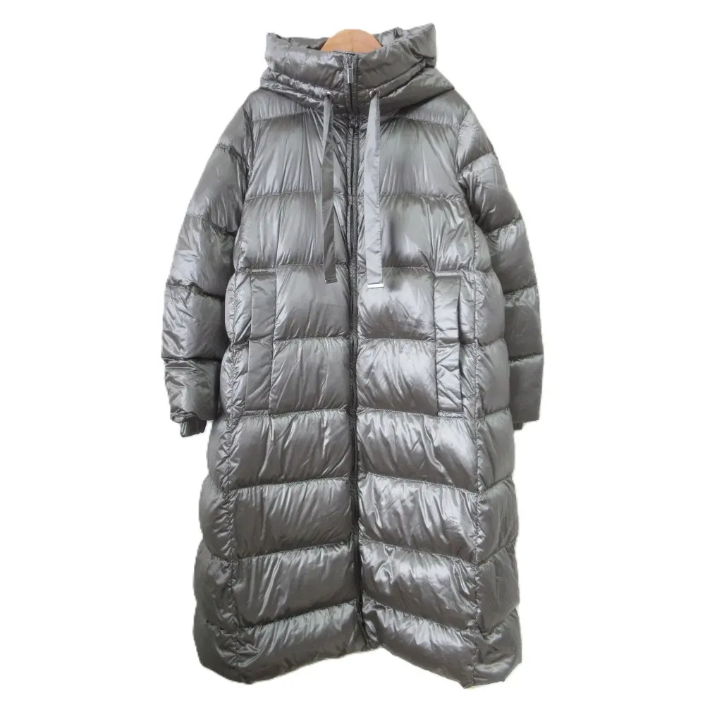 Max Mara マックスマーラ The Cube SEIPA  フーデッド ロングダウンコート 949616166 36サイズ グレー